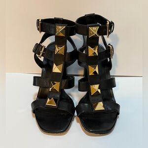 MICHAEL MICHAEL KORS
Wren Studded Leather Sandal Black New Size 7